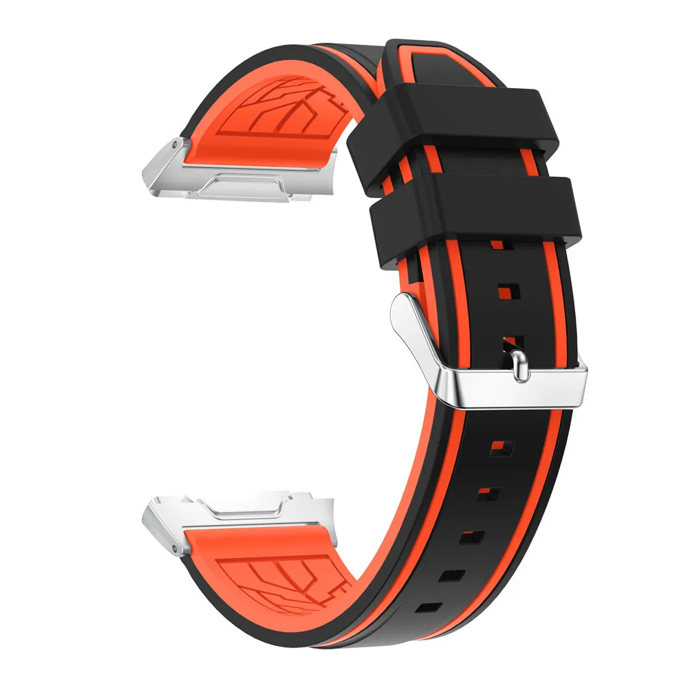 Силиконовые мужские и женские часы с ремешком для Fitbit Ionic watch band двойные цвета