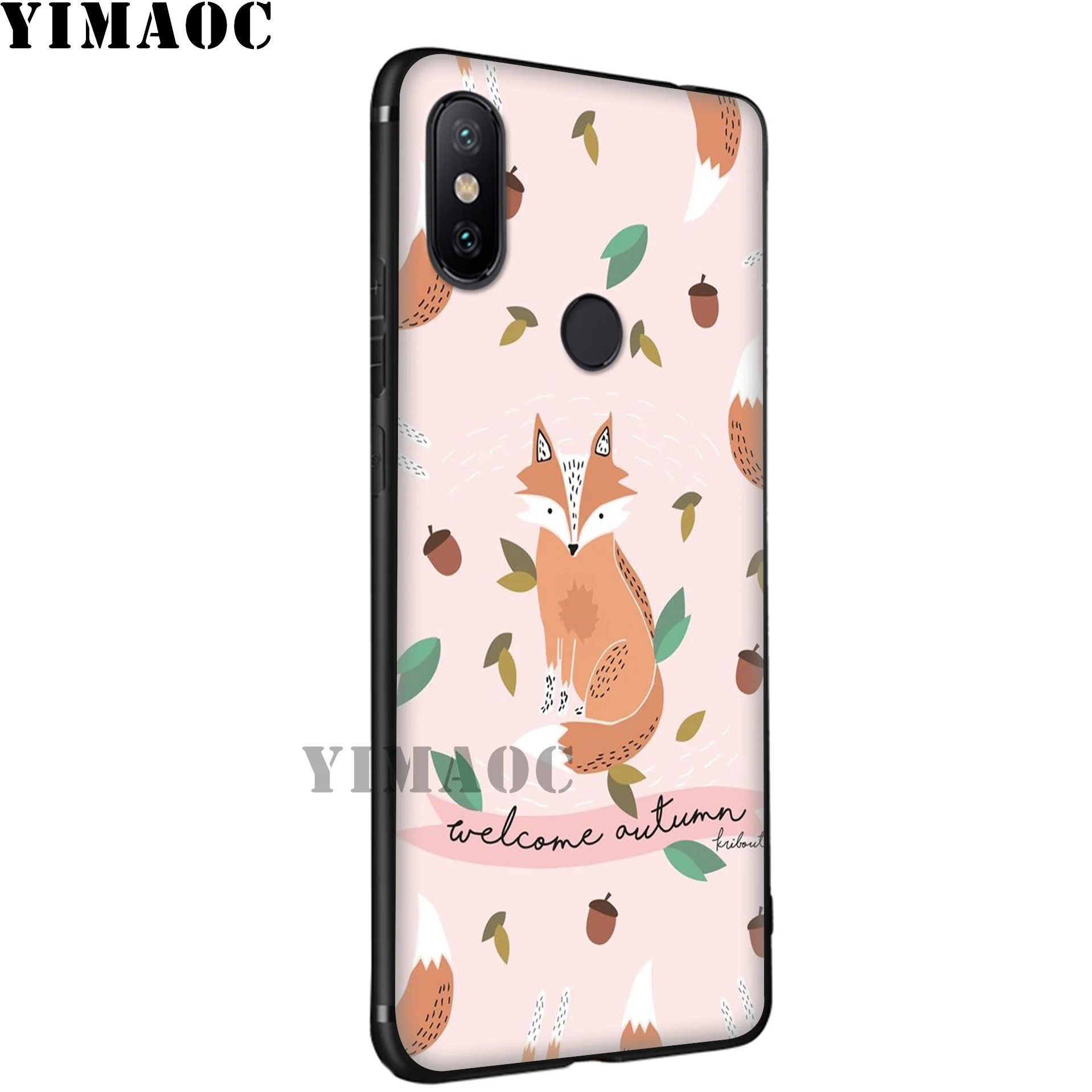 YIMAOC Cute Fox Soft Silicone Case for Xiaomi Redmi 7A Note 7 6 6A 5 4 4X 4A 5A S2 Plus K20 Pro Lite |