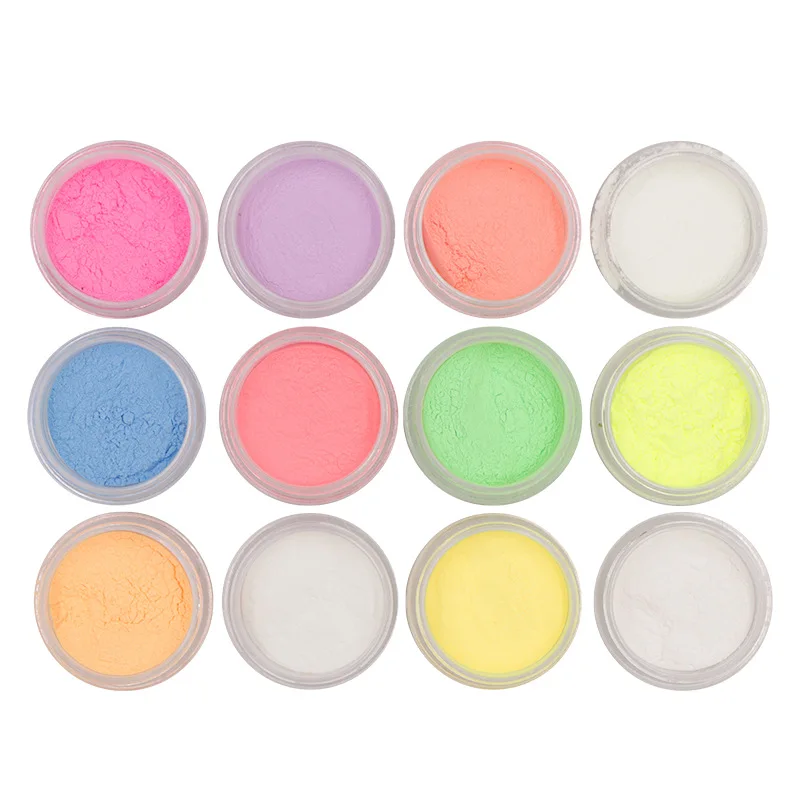 2018 новый лазерный порошок ногтей Блеск фосфор световой порошковое покрытие