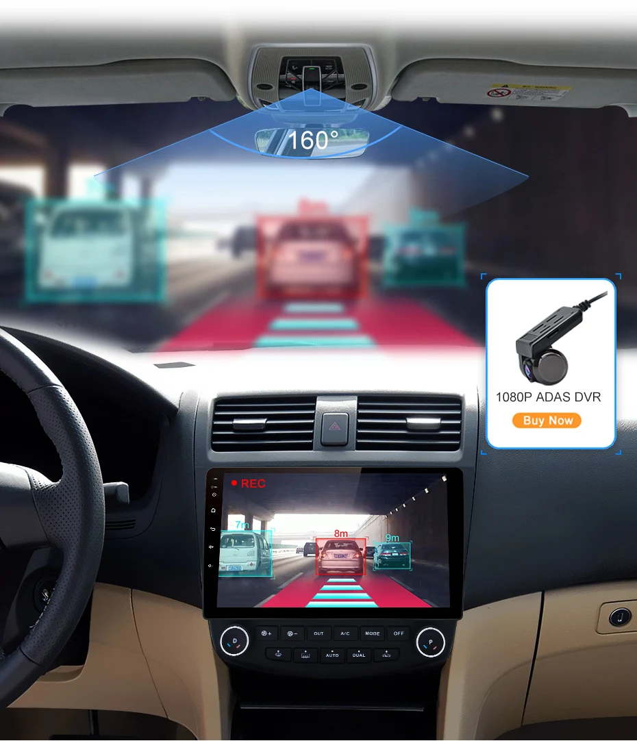 AWESAFE для Honda Accord 7 2003 2004 2005 2006 2007 Автомобиль Радио Мультимедийный видеоплеер gps без 2din 2 din Android 8,1 2G+ 32G