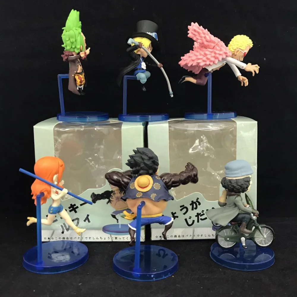Экшн-фигурка Luffy Nami Sabo Kuzan Doflamingo Bartolomeo Running Ver из ПВХ | Игрушки и хобби
