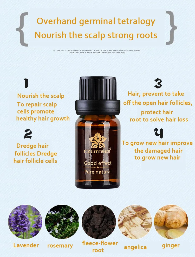 

10 ml Hair Loss Products Natural With No Side Effects Grow Hair Faster Regrowth Hair Growth Products oil Hair care