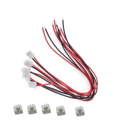 5 комплектов XH2.54 2Pin 1007 24AWG одноконцевой 15 см провод к разъему платы Новый|wire to