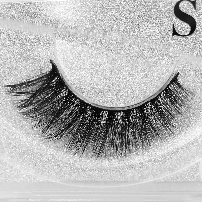 SHIDISHANGPIN 1 pair mink eyelashes natural long 3d lashes hand made false full strip eyelash extension | Красота и здоровье