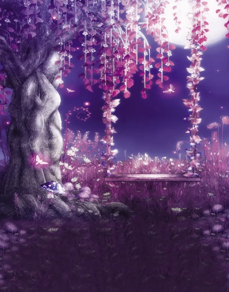 

Dream Pink Tree Moon Photography Backdrops Photo Props Studio Background 5x7ft