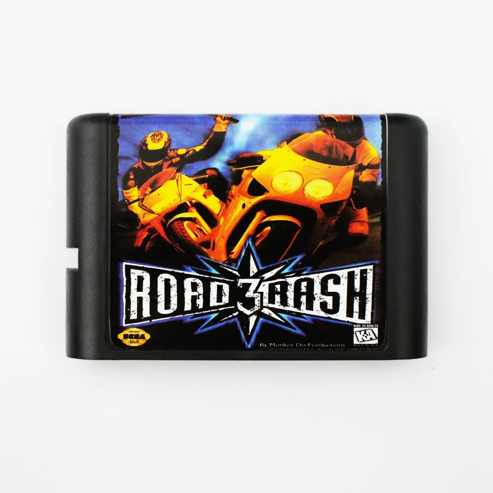 Road Rash 3 16 бит MD игровая карта для Sega Mega Drive Genesis|road rash 3|road rash16 bit |