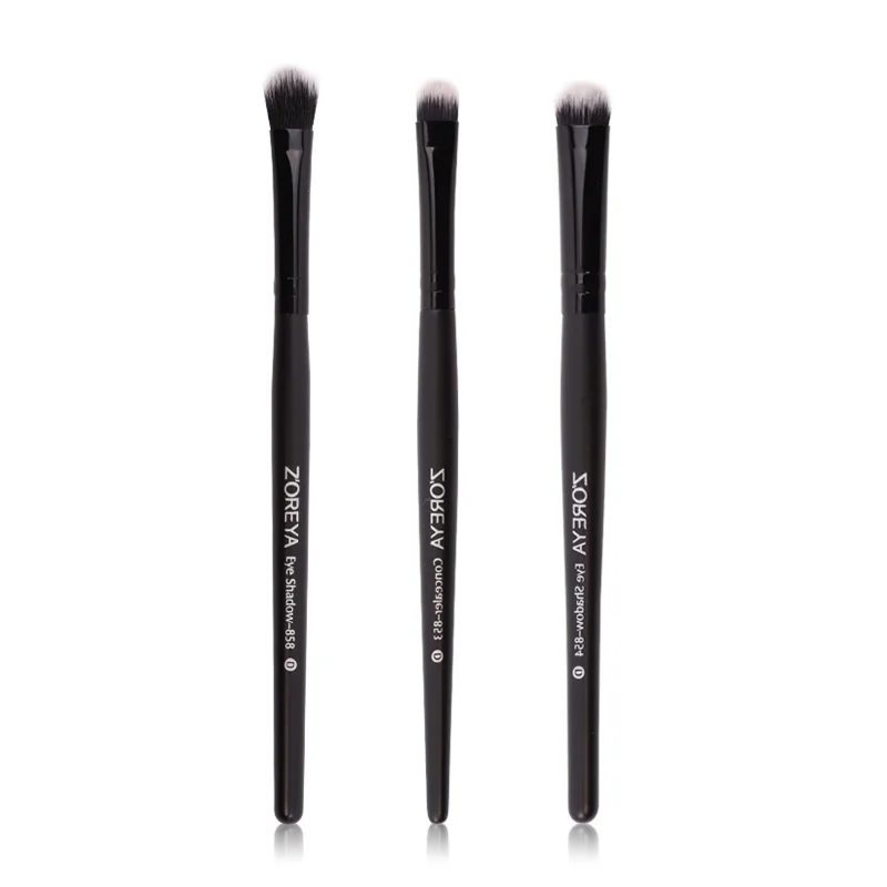Набор серых кисточек для макияжа с конским волосом ZOREYA набор хранения теней век