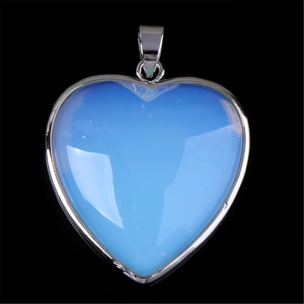 Сплав покрытый кристаллом гравий опал оникс камень в форме сердца Многоцветный