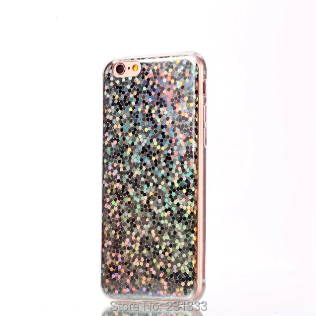 C-ku для iPhone X 8 7 плюс 7 плюс I7 6 6S iPhoneX Лазерный луч Алмазный блеск Мягкий TPU Чехол с пайетками Обложка Кожа Цветной Роскошь 100шт на.