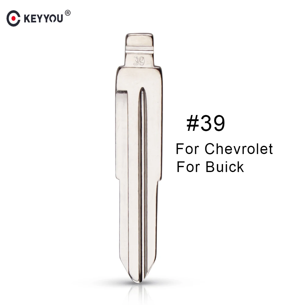 

KEYYOU 10pcs/lot #39 Ucut Blade For Chevrolet Lova (Right Blade) Remote Car flip Key Blank Keyless Entry System