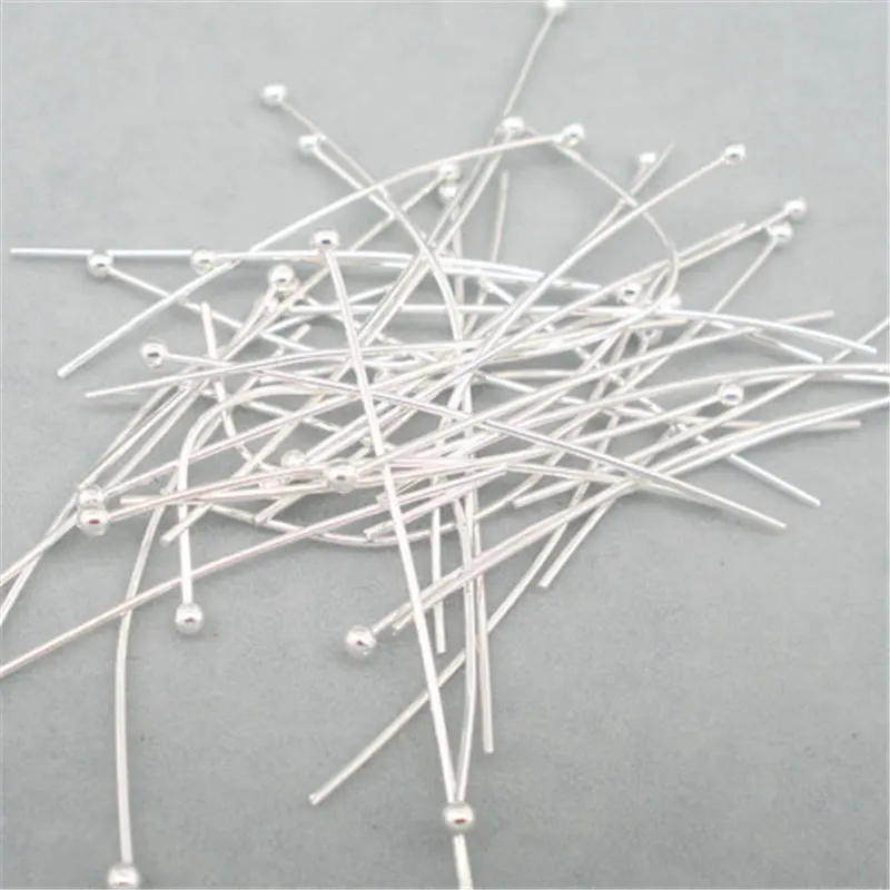 DoreenBeads 500 шт. шарик серебряного цвета штырьки 0 5x35 мм (24 gauge) (B03352) для изготовления