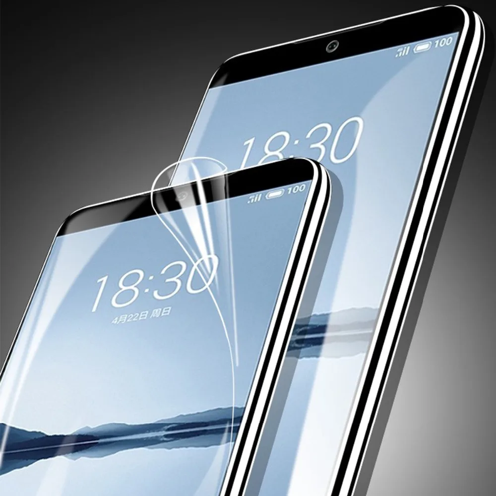 3D полный охват мягкий протектор экрана для Meizu 15 15th Plus 16 16th Гидрогелевая крышка