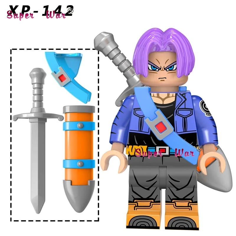 XP142 Один строительные блоки Dragon Ball Z Torankusu мультфильм серии Broli Vegeta сын лопуха модель кирпич детские игрушки для детей - Цвет: XP142