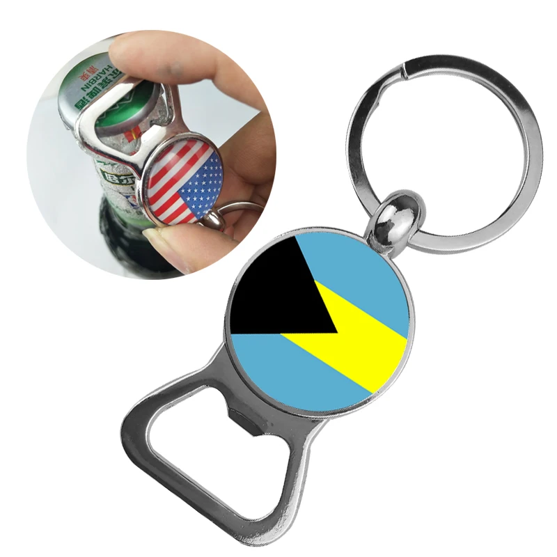 Модная открывалка для пивных бутылок посеребренные брелоки в виде нации Океании