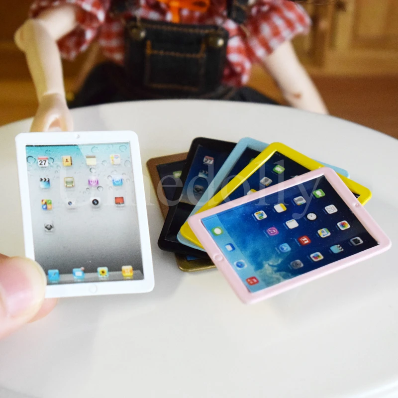 1 шт. кукольный домик Миниатюрный Мини IPAD для Blyth, Barbi, Pullip ролевые игры дом мебель Декор Аксессуары игрушка