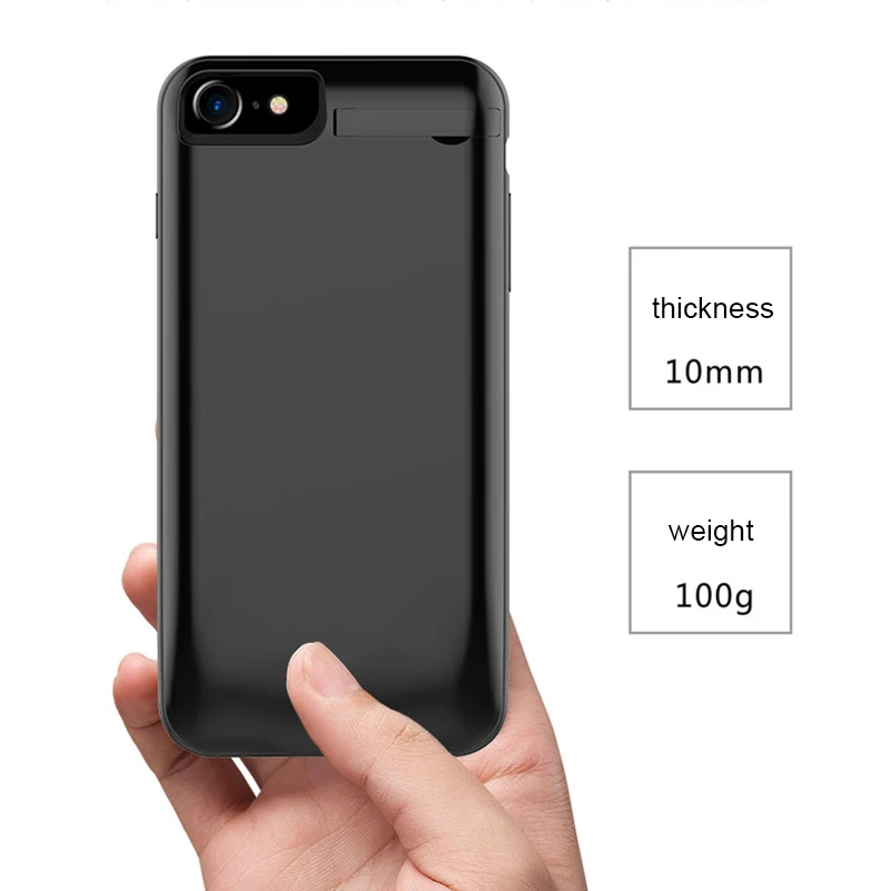 8200 мАч чехол для зарядного устройства для iPhone 6/6s/Plus Портативный внешний аккумулятор чехол для аккумулятора для iPhone 6/6s Plus 7Plus 8 Plus