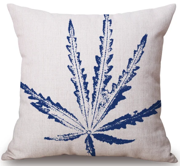 Радужная наволочка в виде листа для тела с геометрической формы кораллового