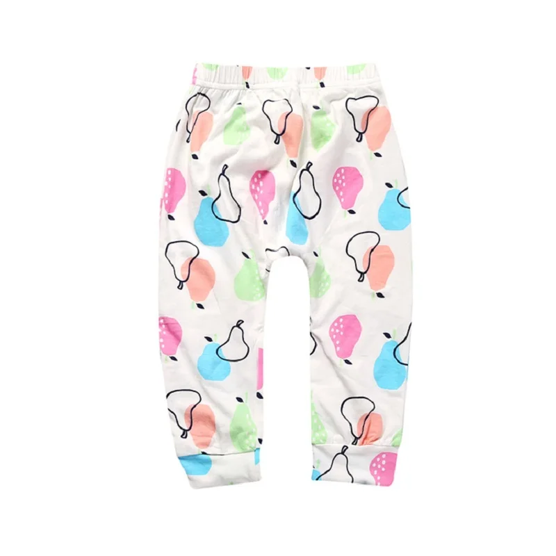 Модные брюки для мальчиков и девочек лимон/акула/арбуз/лиса/панда шаровары