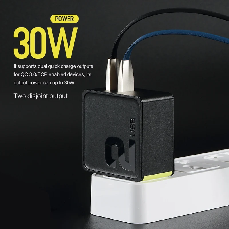 Рок Двойной быстрый мобильный телефон Зарядное устройство QC 3 0 Quick Charge FCP Батарея