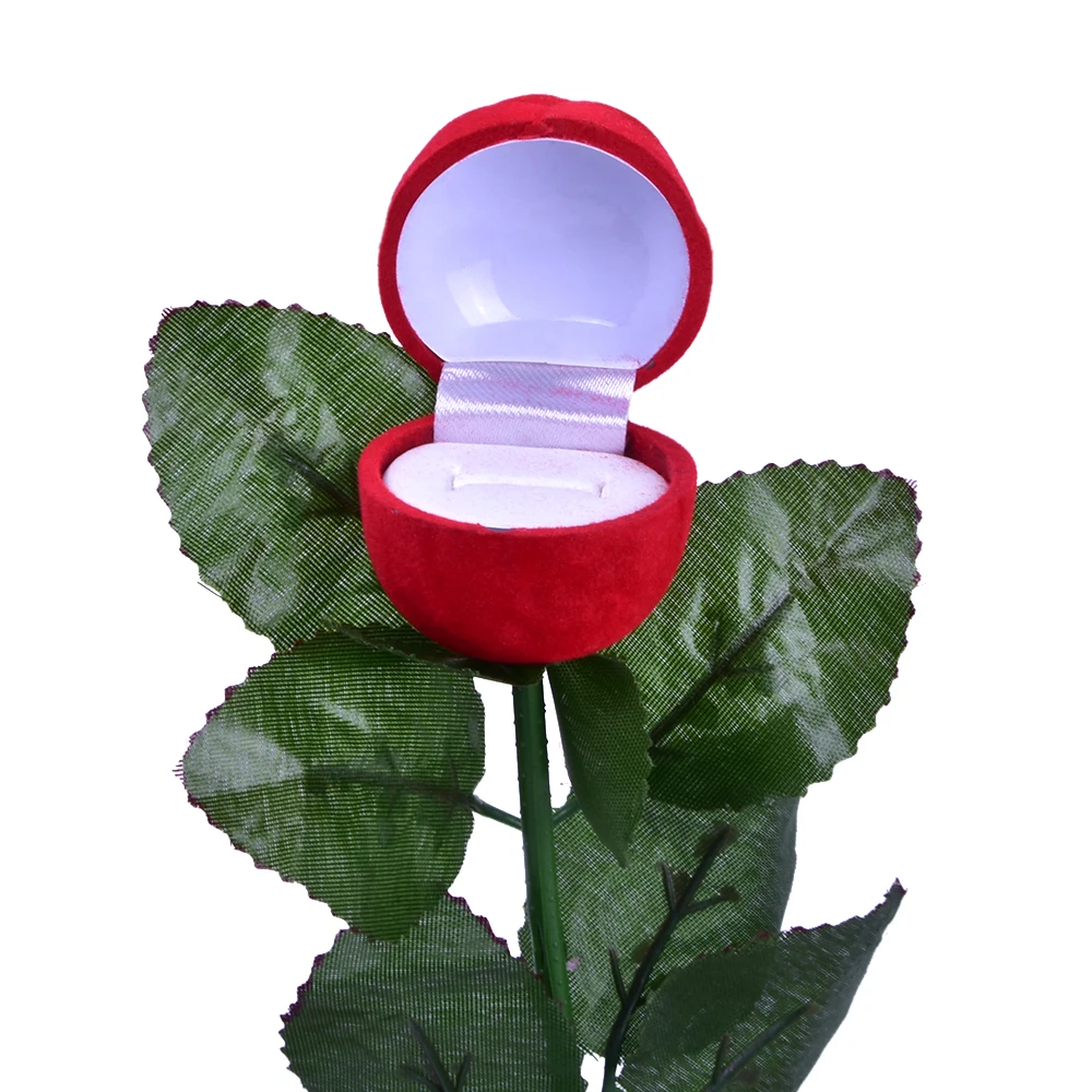 

1pc Wedding Magic - Rose to Ring Box Magic Tricks Romantic Magia Party Bar Gimmick Accessory Props Comedy