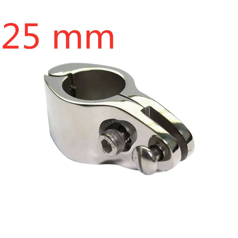 25mm 1 шт. 20 мм/22 мм/25/30/32 мм 316 Нержавеющая сталь место лодка БИМИНИ топ на петлях с 2 Винты Челюсти Слайд-простая установка морского оборудования C45 - Цвет: 25mm