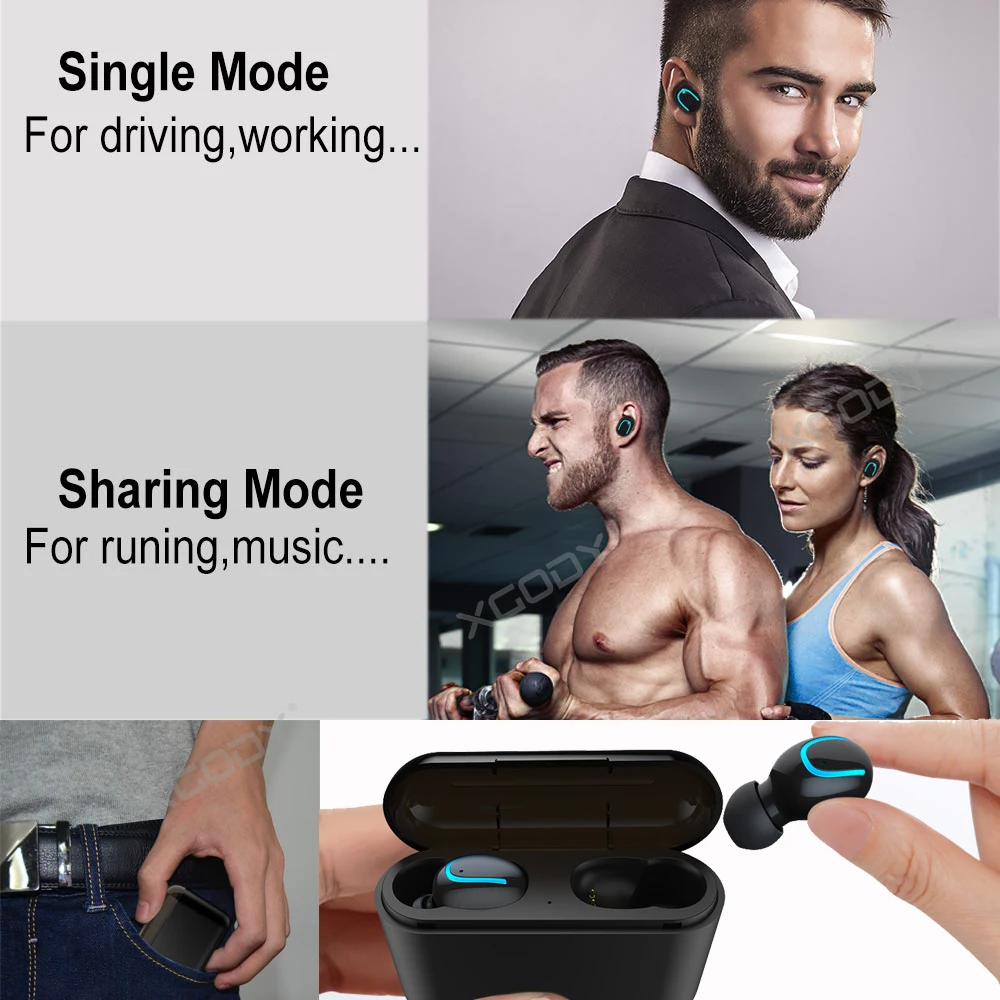 XGODY Q32P TWS беспроводные наушники Bluetooth 5 0 2600 мАч высокая мощность зарядное