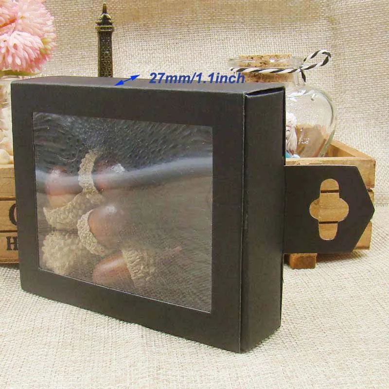 103*83*27 мм 9 цветов в наличии 30 шт. Черная бумажная Вешалка подарочная коробка с