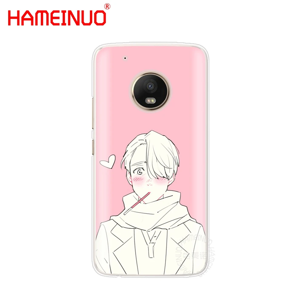 HAMEINUO yuri on ice history maker чехол для Motorola Moto X4 E4 C G6 G5 G5S G4 Z2 Z3 PLAY PLUS|Бамперы| |