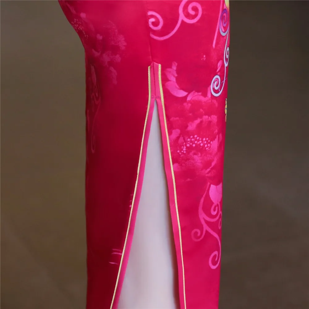Шанхай история искусственного шелка Qipao Платье длинное Cheongsam национальный тренд платья короткий рукав тонкий Традиционный китайский платье для женщин