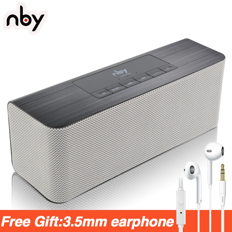 Nby 5540 портативный Bluetooth динамик FM радио беспроводной сабвуфер громкий динамик 3D стерео Бумбокс двойной динамик s компьютер бас TWS
