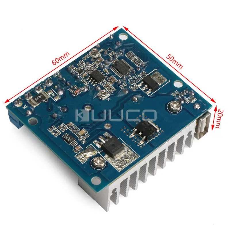 

5 PCS/LOT Dual Output Driver Module DC 3~35V to 3~35V 6A 100W Power Supply Module with USB Interface for mobile Phone/Laptop etc