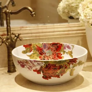

Jingdezhen ceramic art decorative bathroom basin sink wash basin