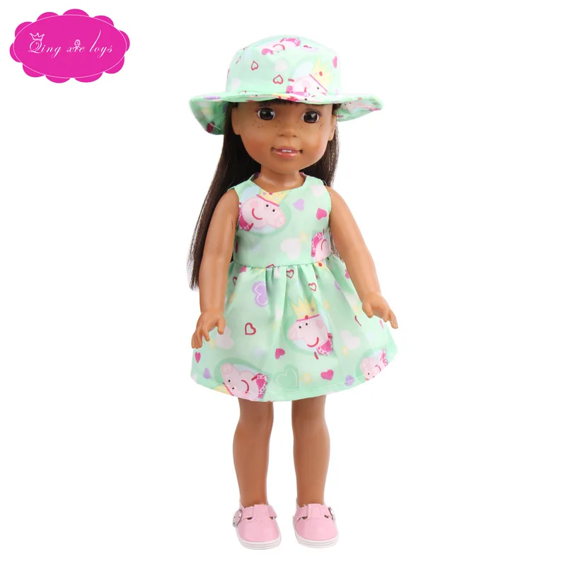 Кукольная одежда зеленый фиолетовый розовый голубой Платье с цветочным рисунком