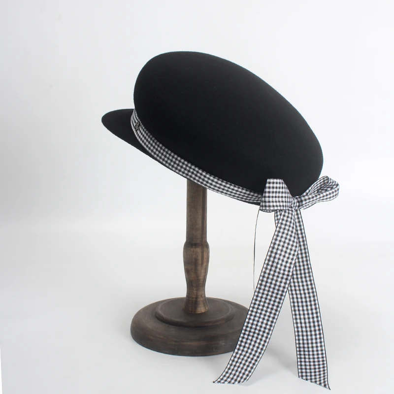 Осенне-зимние шерстяные кепки ROSELUOSI для газетчика женщин Осенняя шерстяная шапка