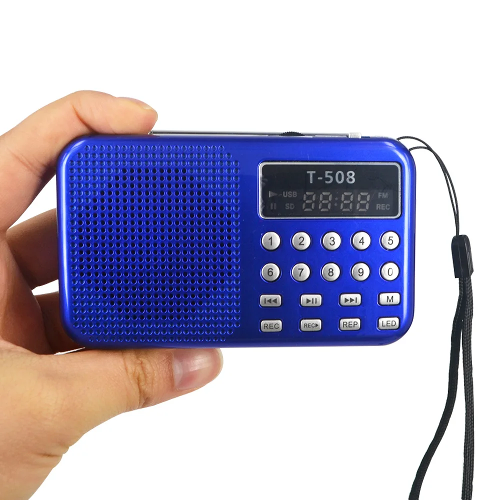 Kebidumei светодиодный о FM радио динамик USB порт TF карта MP3 музыкальный плеер с 3
