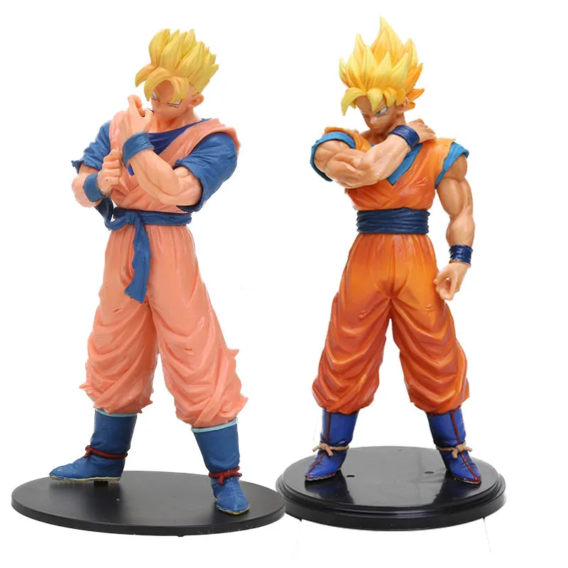 2pcs goku bag Dragon Ball Z figufre разрешение солдатских стволов vegeta gohan Dragon Ball Сон Гоку ПВХ фигурка Коллекция Модель игрушки - Цвет: 2pcs goku bag