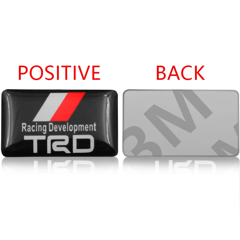 Накладки на колесные диски автомобиля 4Pcs+4Pcs в стиле TRD Racing с логотипами для Toyota CROWN COROLLA REIZ.