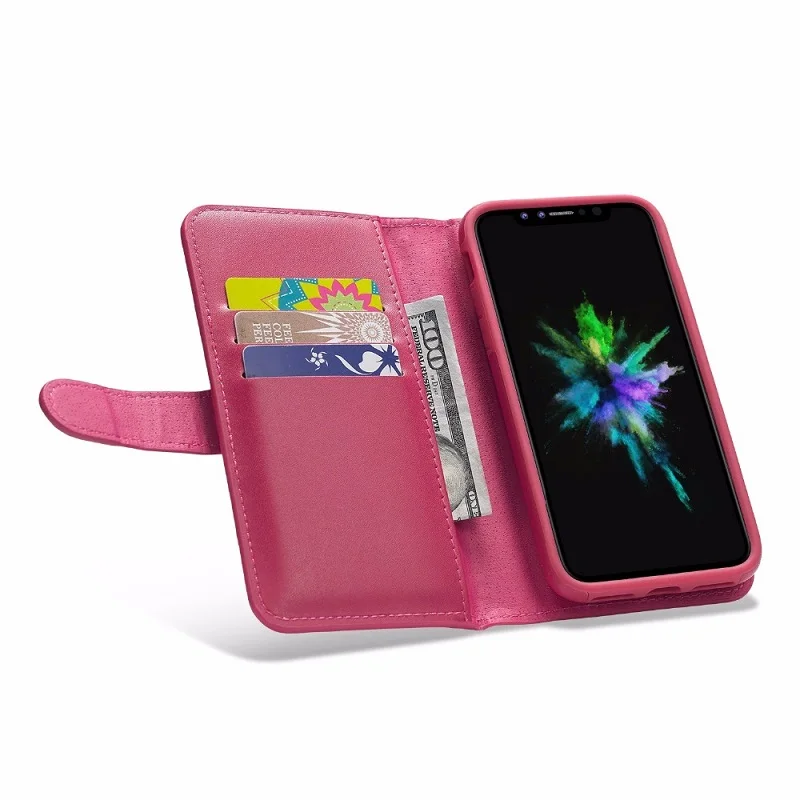 Для iphone 6 6S 7 8 Plus 11 Pro Max magnetic 2 в 1 Многофункциональный слот для карт сумка на молнии для iphone XR XS Max X флип чехол-кошелек