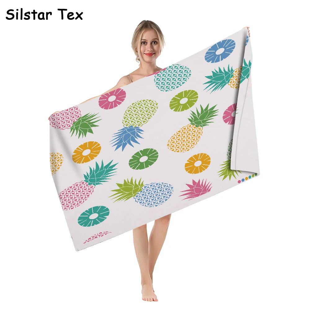 Silstar Tex модное пляжное полотенце с ананасами s для путешествий кемпинга банное