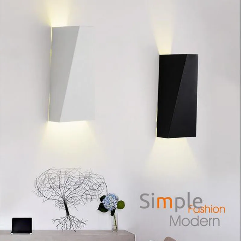 Современный Креативный светодиодный ящик из кованого железа с чипом настенный