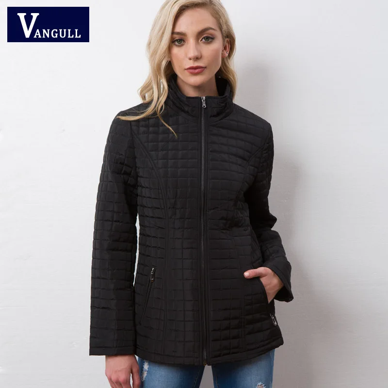 Vangull зимняя женская куртка, новинка, высокое качество, весна-осень, женское теплое хлопковое пальто с длинным рукавом, Женская парка, верхняя одежда, парки