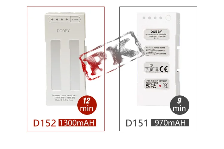 Оригинальный запасной аккумулятор ZeroTech Dobby 1300 мАч LiPo 2S для карманного селфи дрона