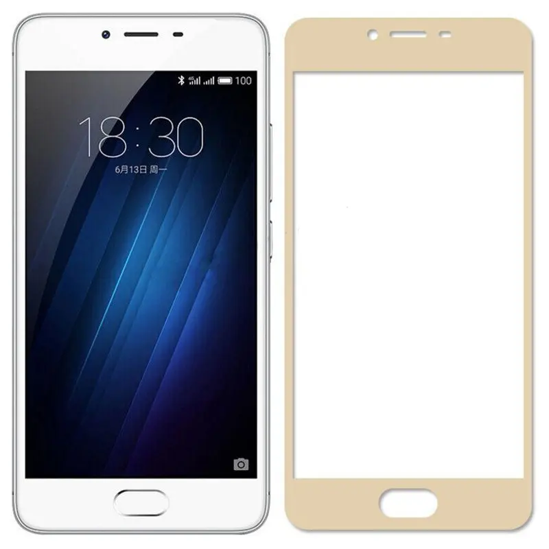 Полное покрытие закаленное стекло для MEIZU M3S M5S M5 Note M5C MX6 M6 Защита экрана Meizu 15 16 th Plus