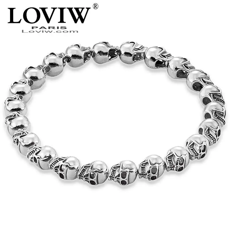 Крутой браслет с черепом DIY ювелирные аксессуары в стиле панк хорошее украшение