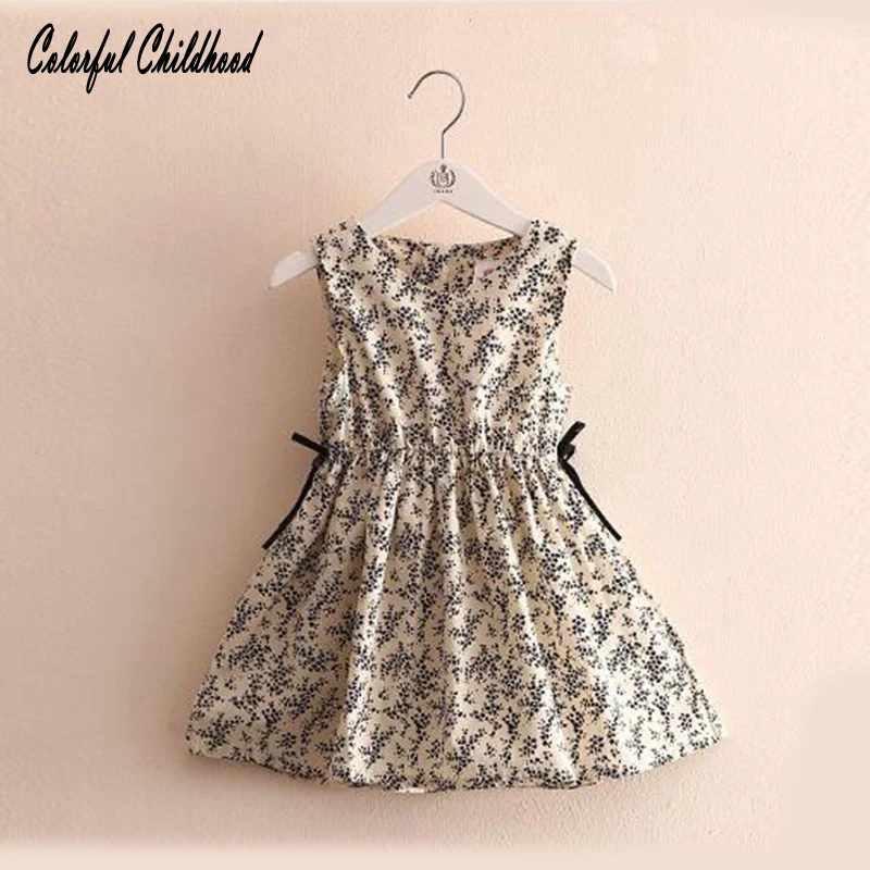 

Детское летнее платье без рукавов, на возраст 2-6 лет