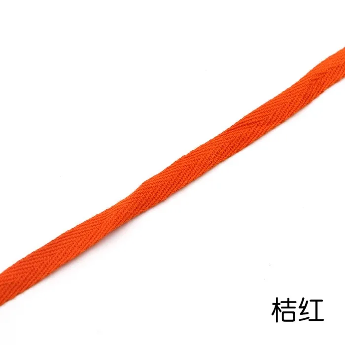 Orange 5 ярдов Новые Красочные 10 мм шеврон хлопок ленты тесьма сельдь bonebinding ленты кружева обрезки для упаковки аксессуары DIY - Цвет: Orange