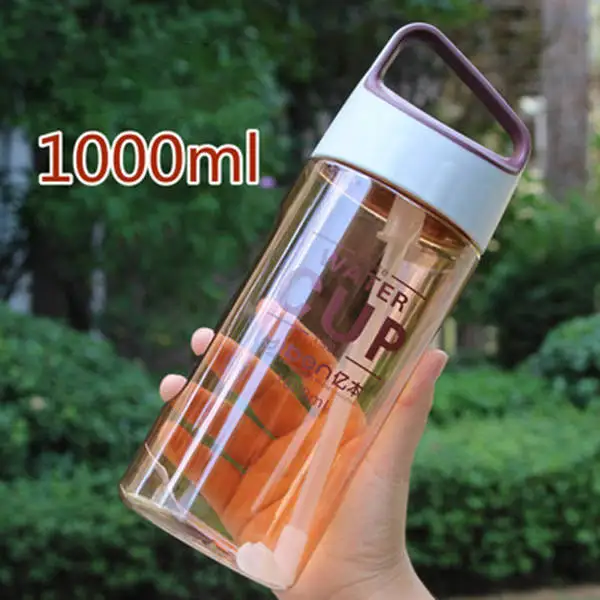 CUP 1000ml Orange XYKIY, 1000 мл, 1500 мл, 2000 мл, Спортивная бутылка для воды, высокое качество, для путешествий, пеших прогулок, портативные бутылки для кемпинга, бутылка для воды, мужская мода - Цвет: CUP 1000ml Orange
