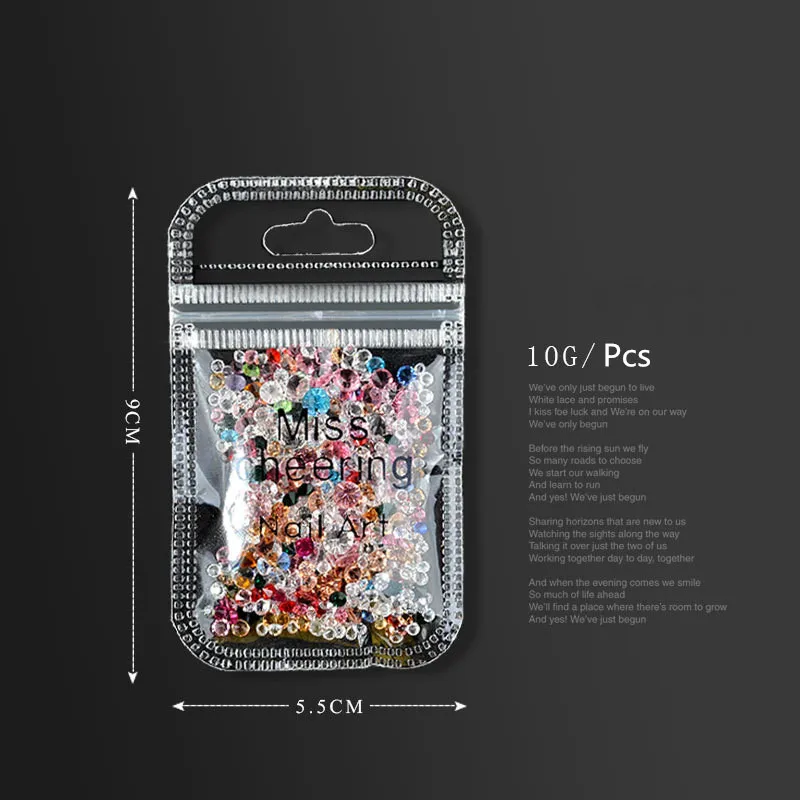 Цветные Разноцветные стразы для горячей фиксации стекло AB Crystal DIY 3D маникюра