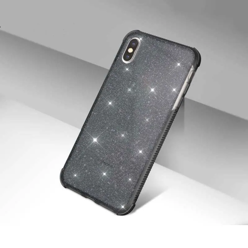 Черные красные синие чехлы из ТПУ для iPhone X 8 8Plus 7 7Plus 6 6s Plus защита на 360 градусов