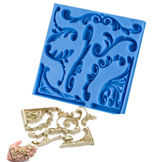 Инструменты для приготовления пищи 3D винтажные Цветочные силиконовые формы